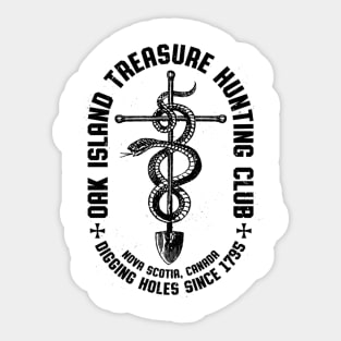 Oak Island Treasure Hunter Templar Club  Gift Sticker